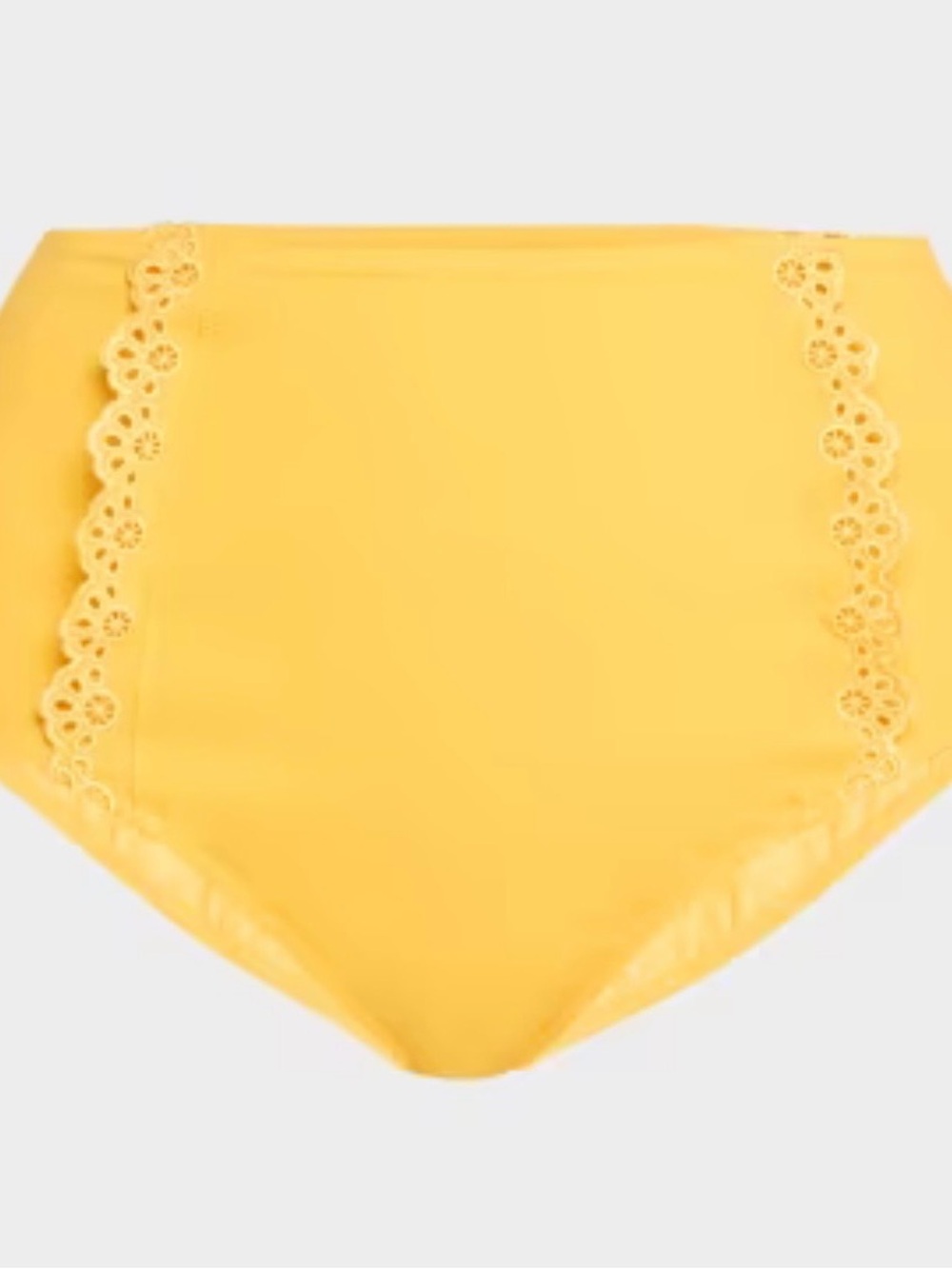 NWT LULLA JOHNSON LUNAIRE HIGH WAISTED BIKINI BOTTOM CANARY SMALL